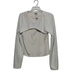 SO Cream Long Sleeve Crop Hoodie